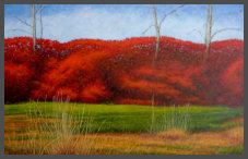 Oil on Canvas    w/o frame ... 21" x 33"