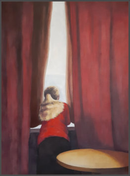 Oil on Canvas w/o frame 4' x 3'